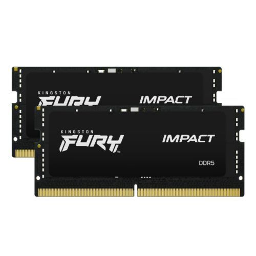 Kingston Fury Impact 64GB DDR5 5600MHz SODIMM Laptop Memory Kit Kingston Fury Impact 64GB DDR5 5600MHz SODIMM Laptop Memory Kit